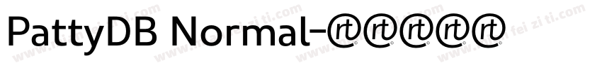 PattyDB Normal字体转换